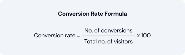conversion rate formula